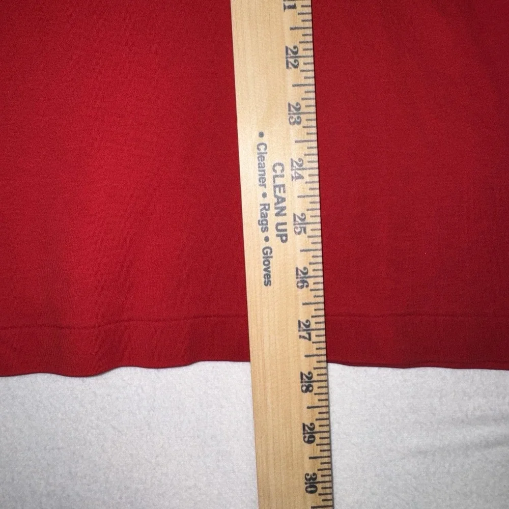 Men's Large Polo Ralph Lauren Solid Red Polo With Navy Logo
